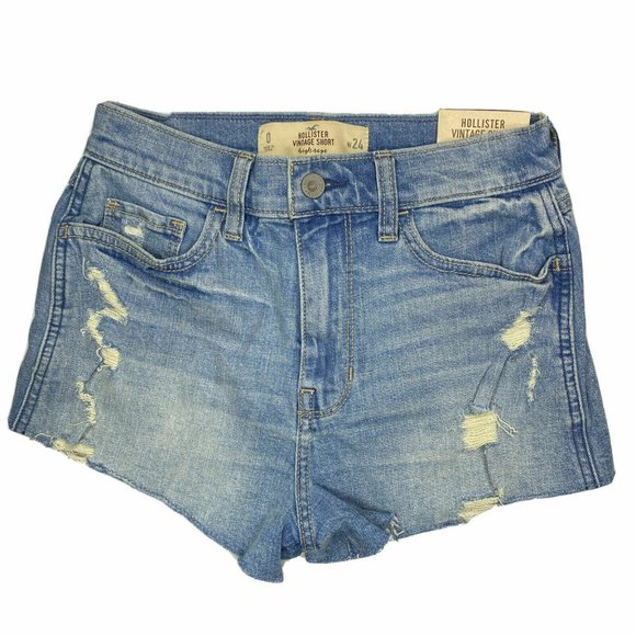 Hollister Pants - Hollister Vintage Short Womens Distress Raw Hem 0